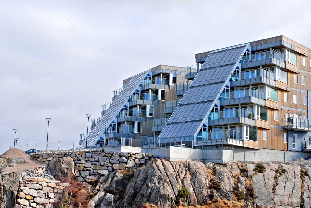 Mieszkania w bloku w Norwegii